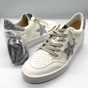VINTAGE HAVANA Kristen Silver Glitter Sneaker